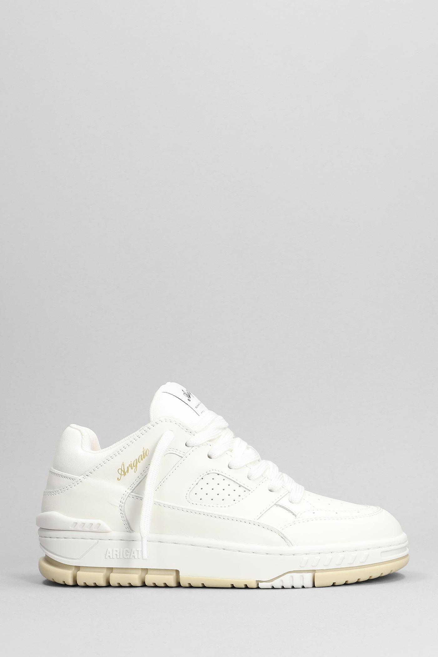 axel arigato area lo sneakers in white leather