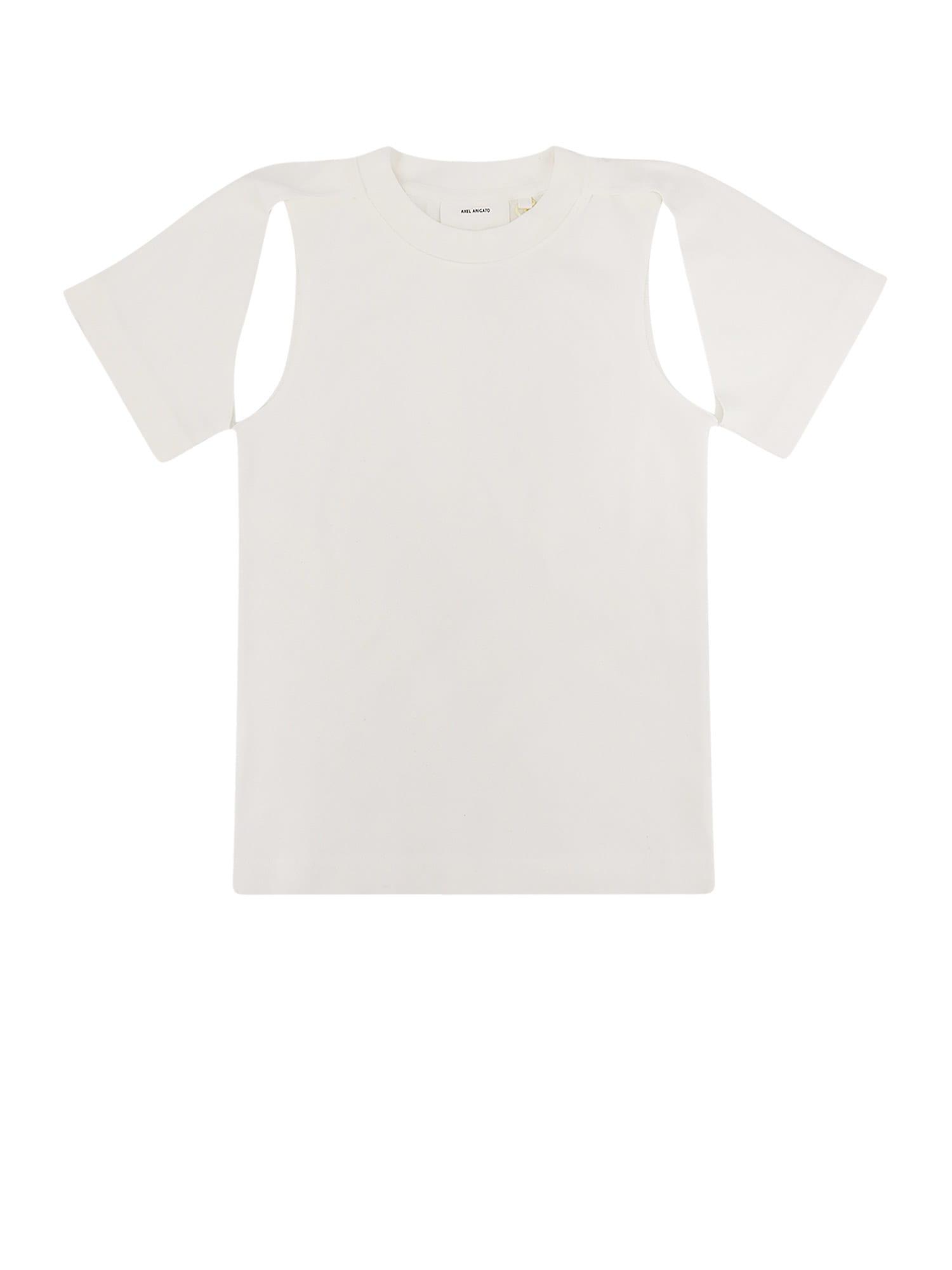 axel arigato cotton -shirt with cut out details