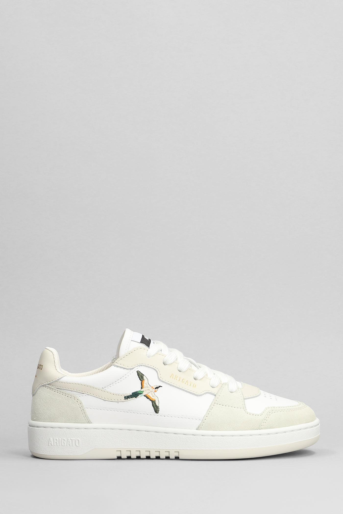 axel arigato dice lo bee bird sneakers in white leather