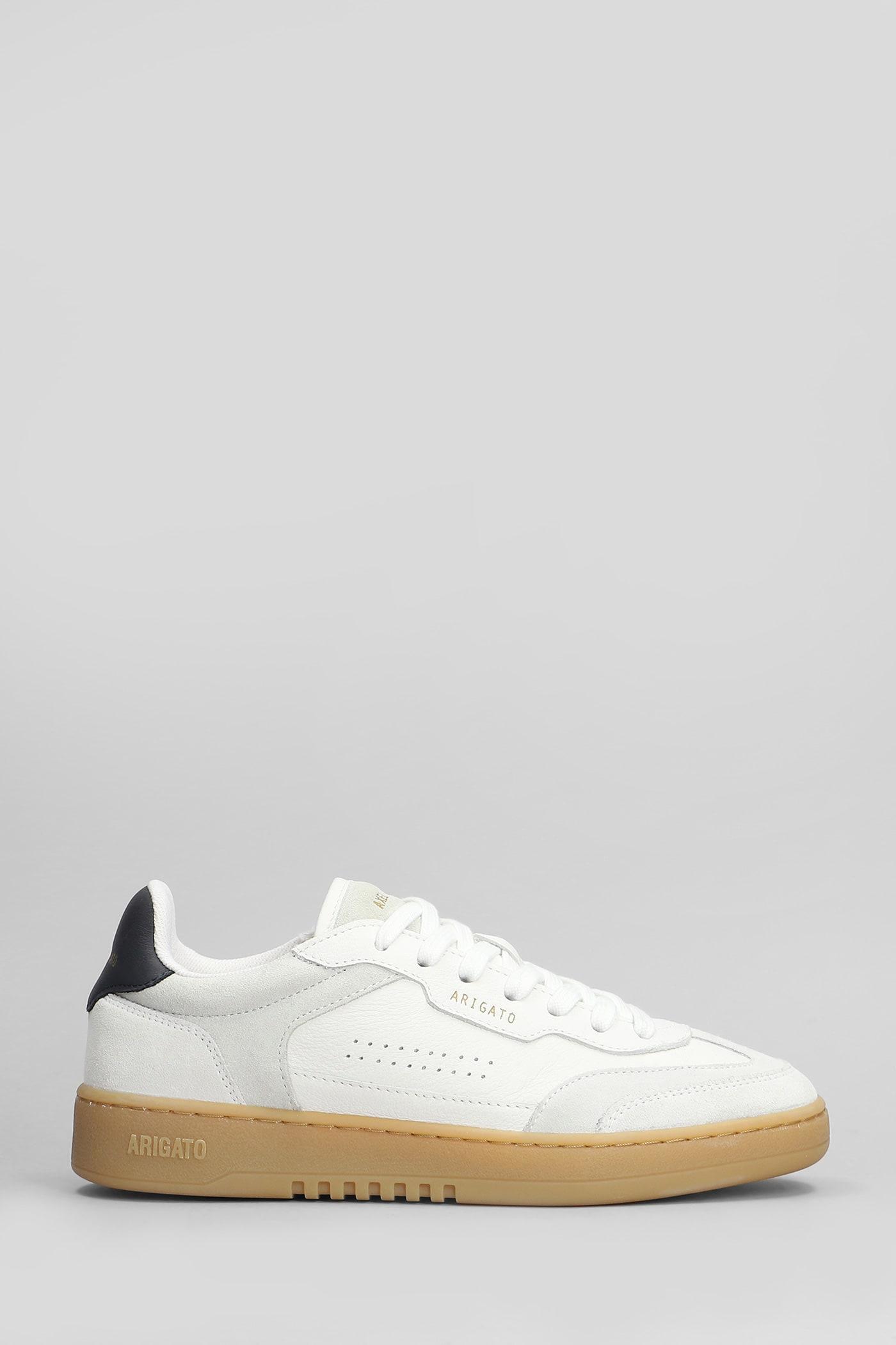 axel arigato dice t-toe sneakers in white leather