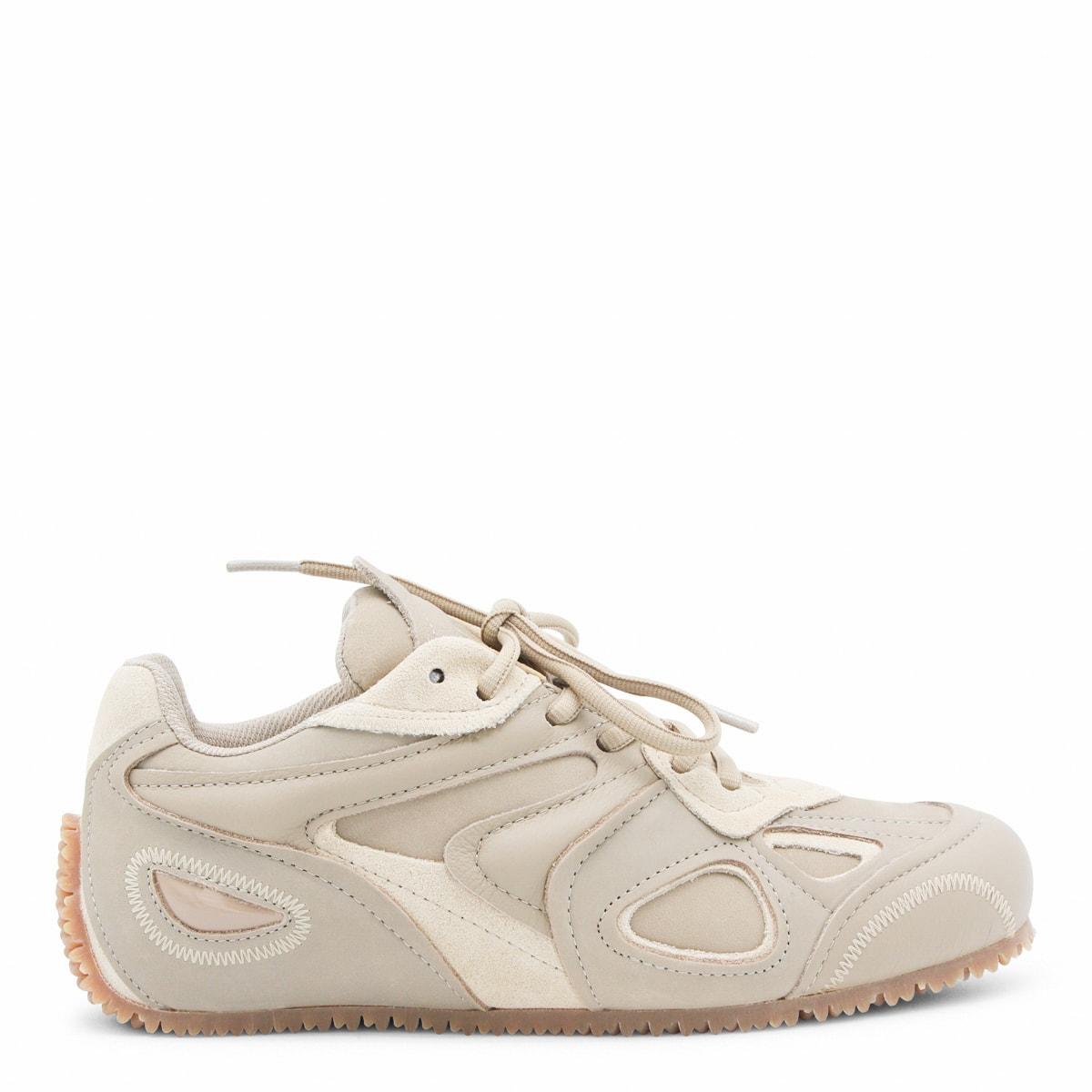 axel arigato tan and gum leather clay sneakers