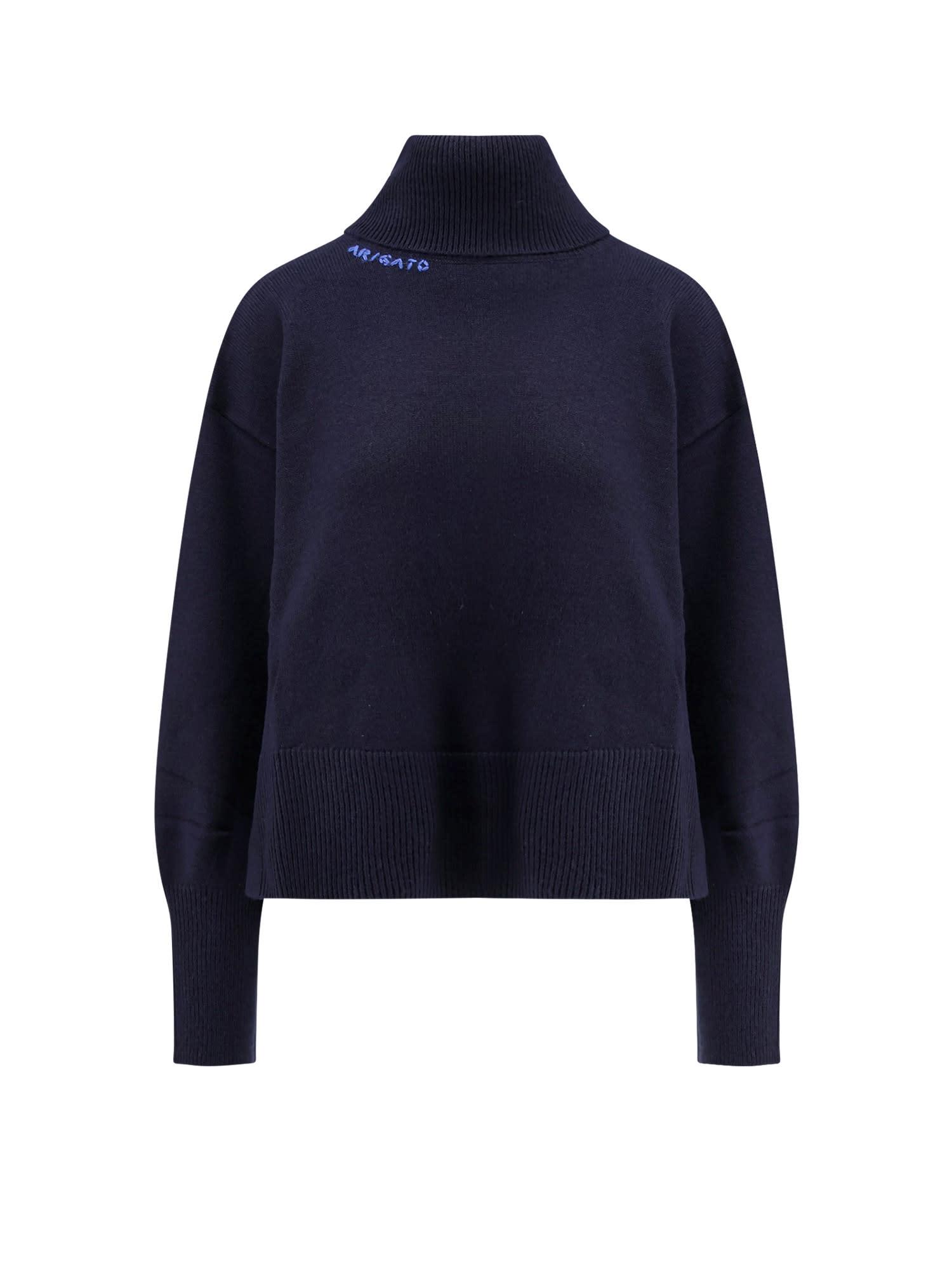 axel arigato wool blend turtleneck sweater