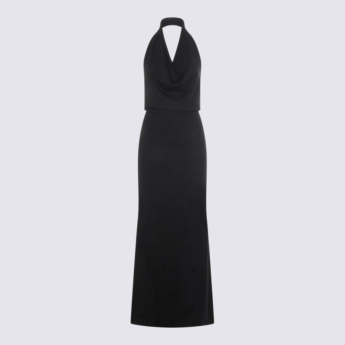 aya muse black cashmere dress