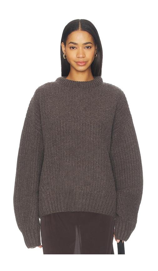 aya muse crewneck sweater in grey.