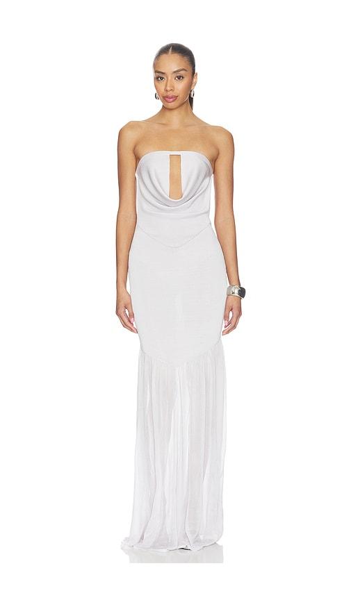 aya muse davin dress in lavender.