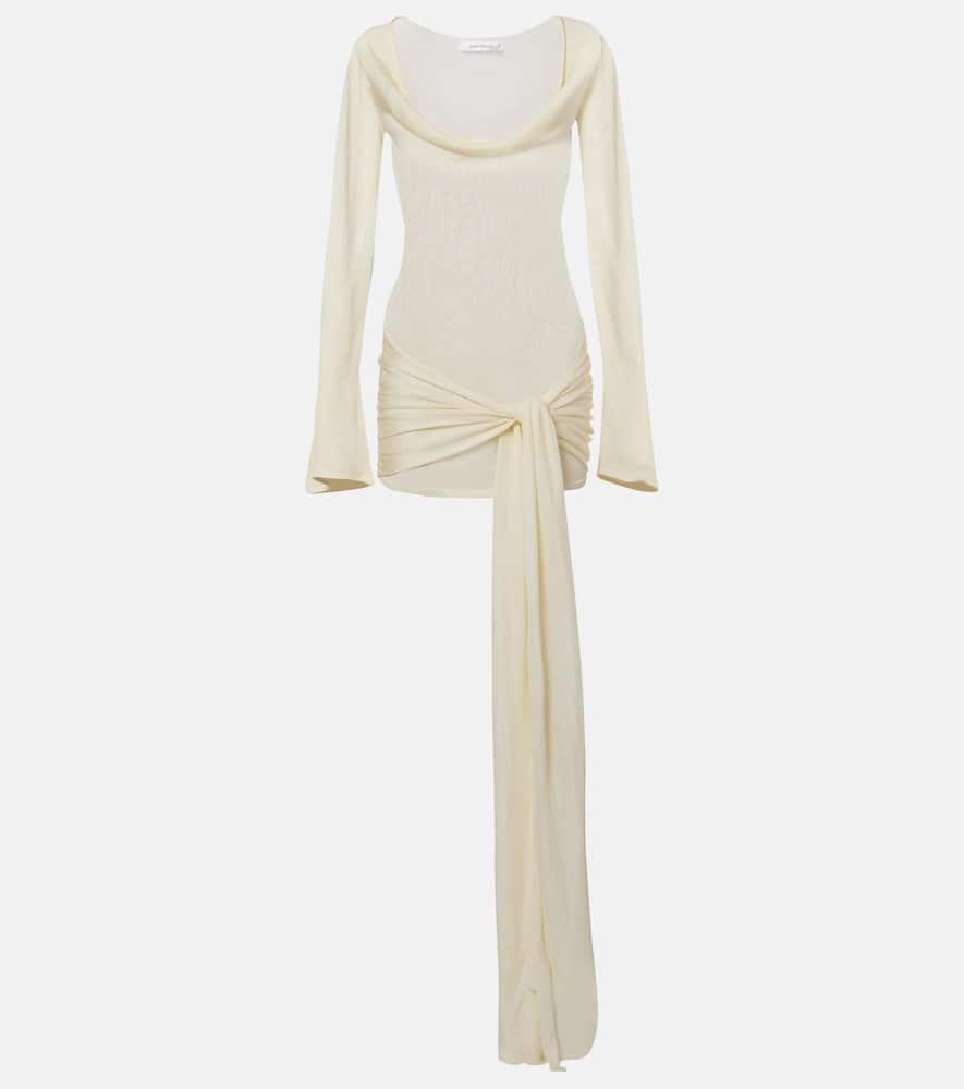 aya muse draped minidress