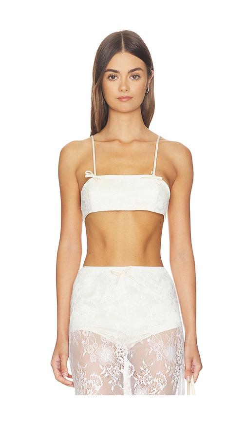 aya muse eteri top in white.