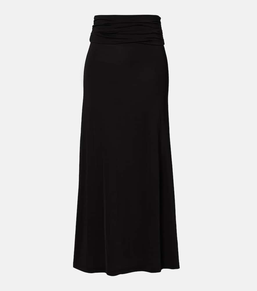 aya muse freya draped maxi skirt