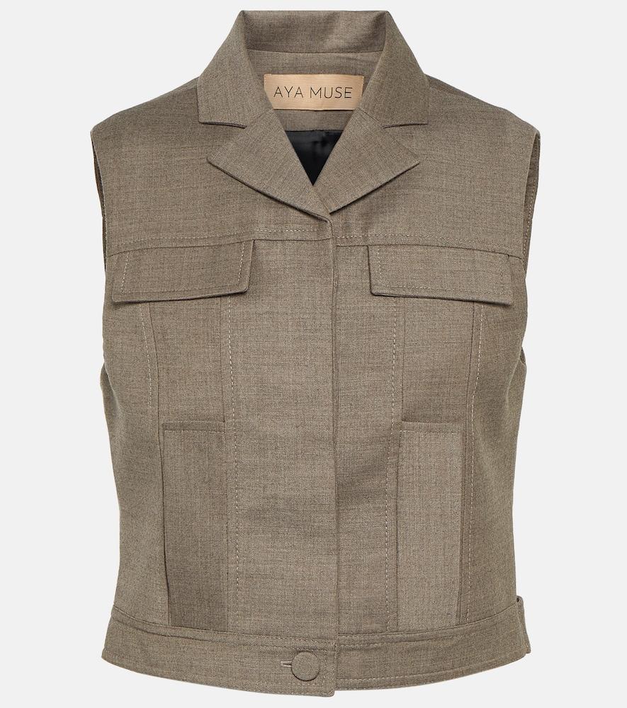 aya muse mia wool crop top