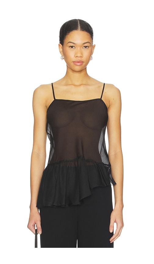 aya muse olyra top in black.
