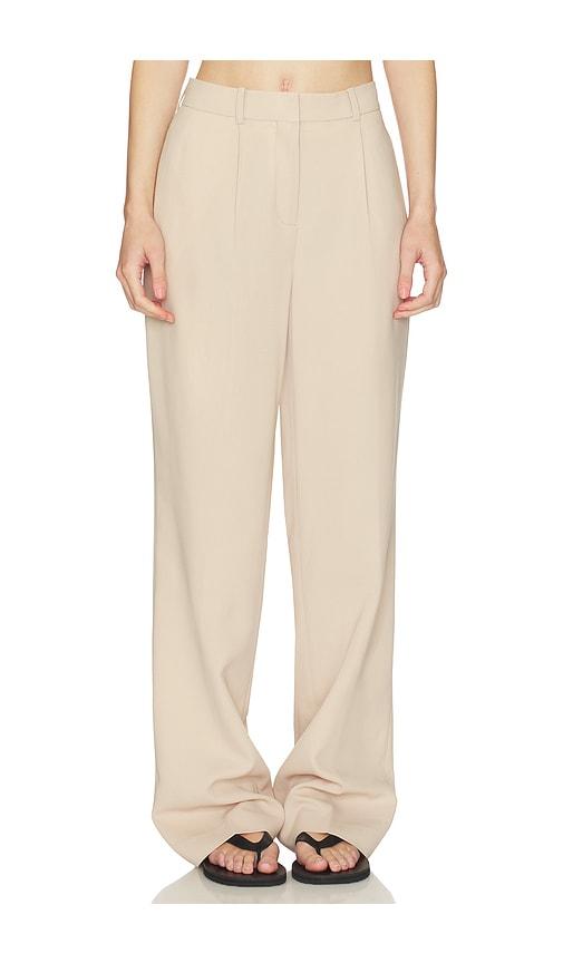 aya muse soli trousers in beige.
