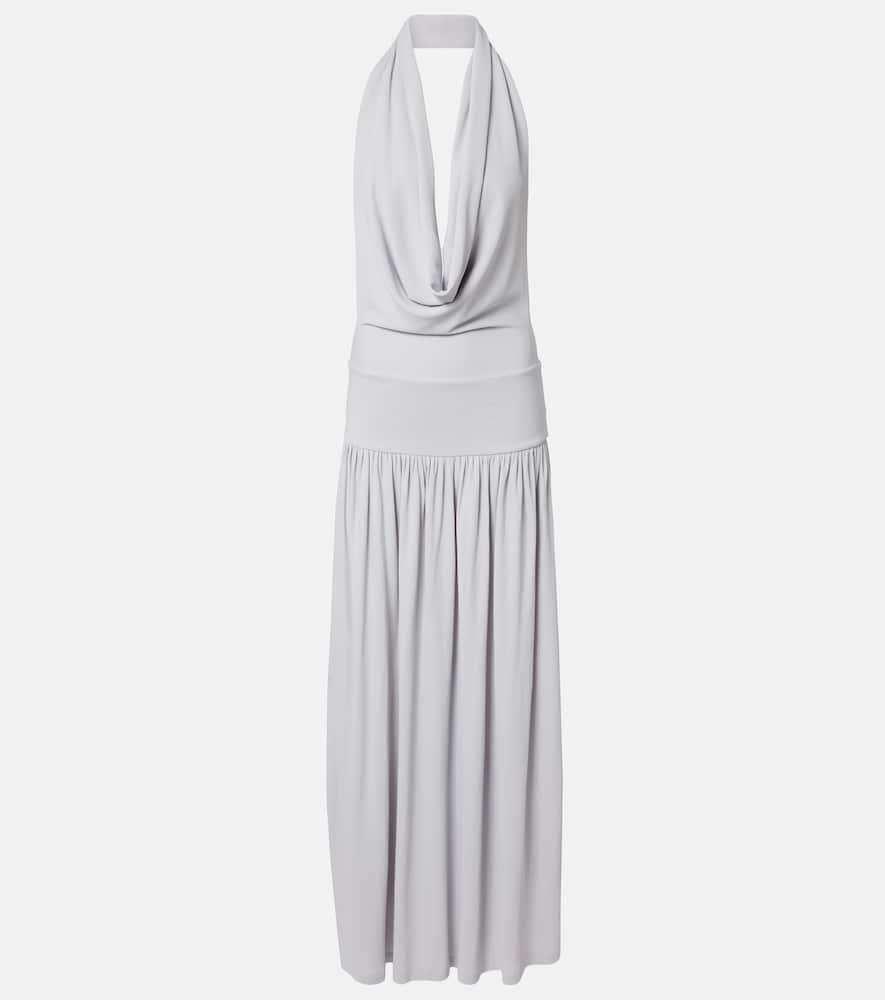 aya muse spoe halterneck maxi dress