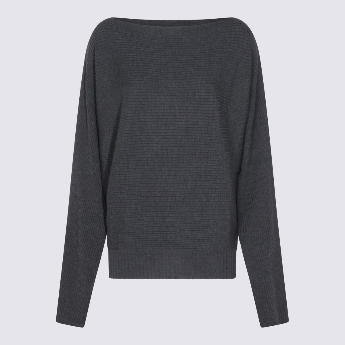 aya muse sweaters charcoal wool silk - women