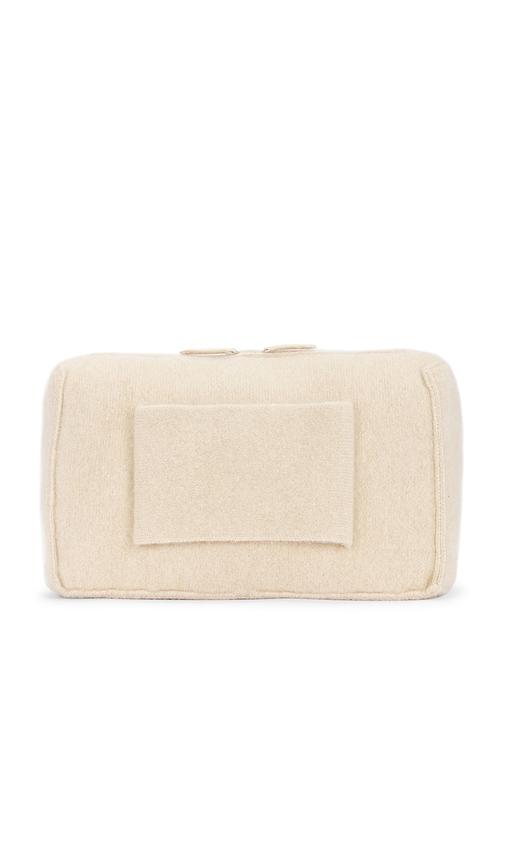 aya muse winnie clutch in beige.