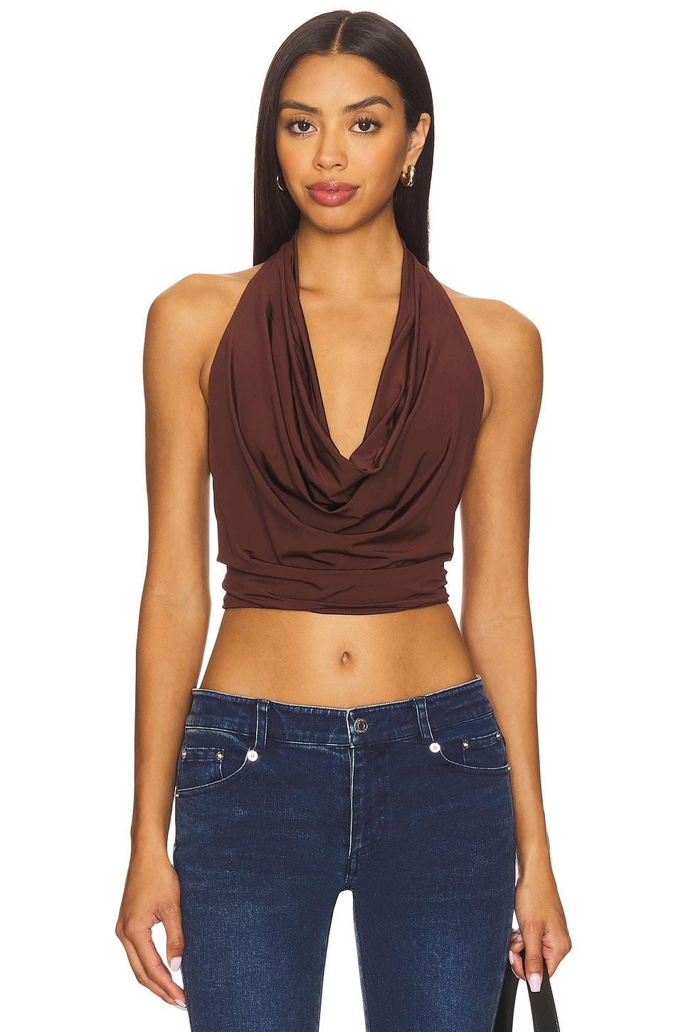 ayanna deep halter top