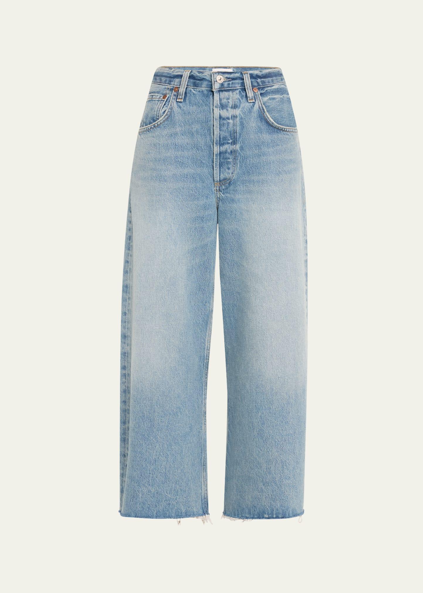 ayla raw hem crop jeans