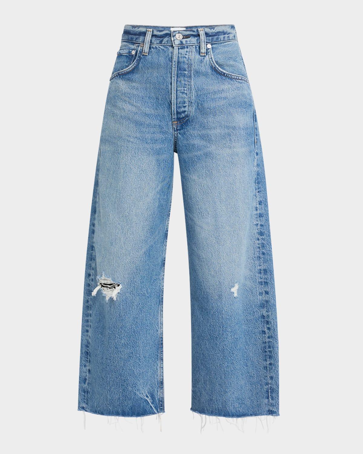 ayla raw hem cropped jeans