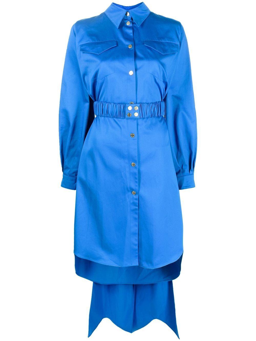 az factory by thebe magugu dresses blue cotton - women