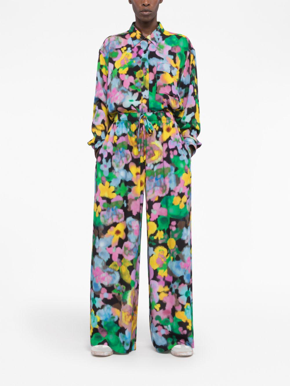az factory with lutz huelle trousers multicolour viscose - women