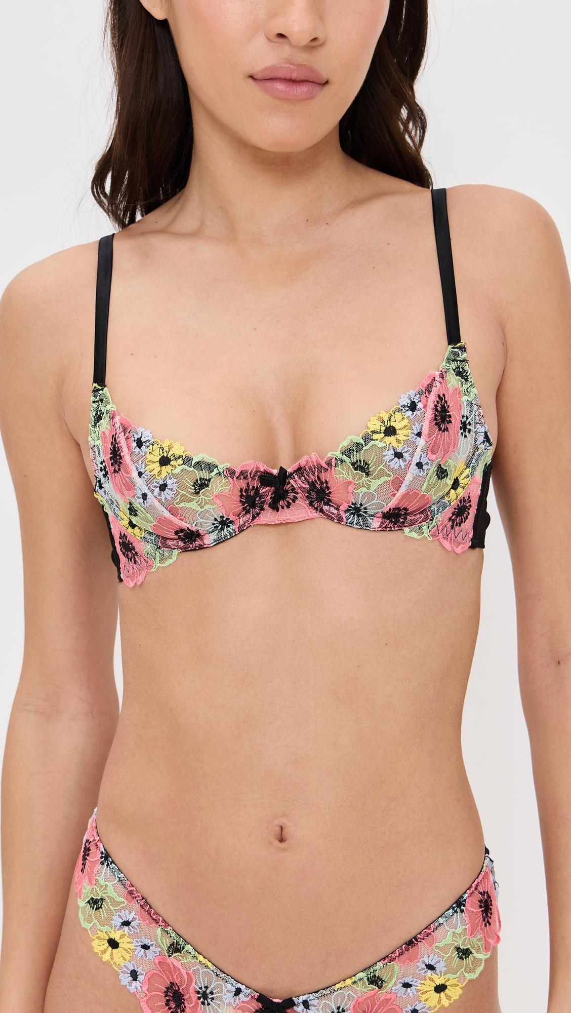 azalea embroidery bra