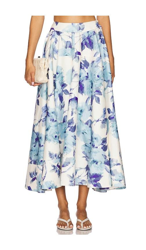 azeeza avani skirt in blue.