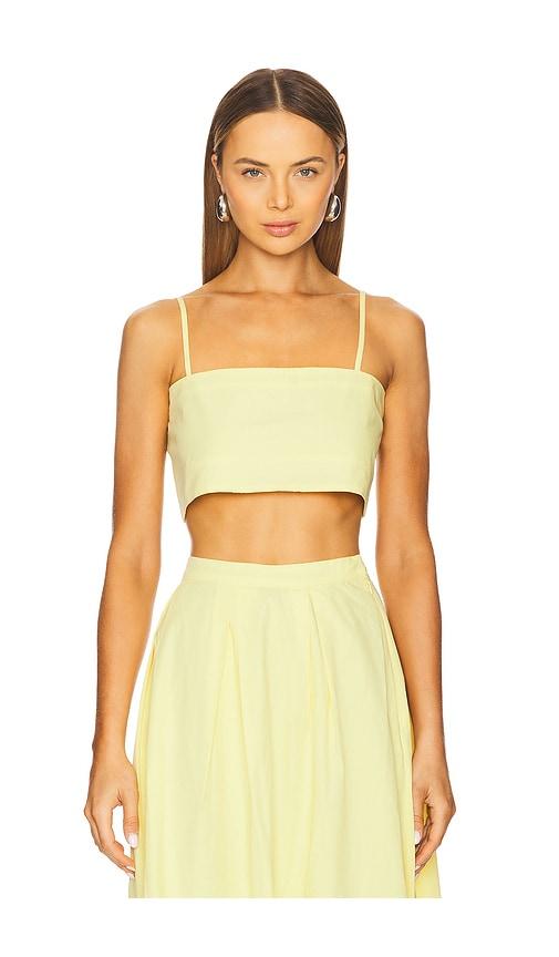 azeeza walton top in yellow.