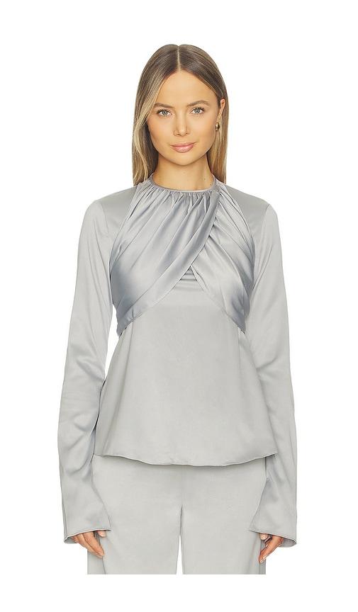azeeza x revolve elowen top in grey.
