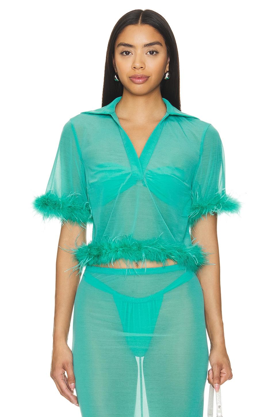aziza sheer top