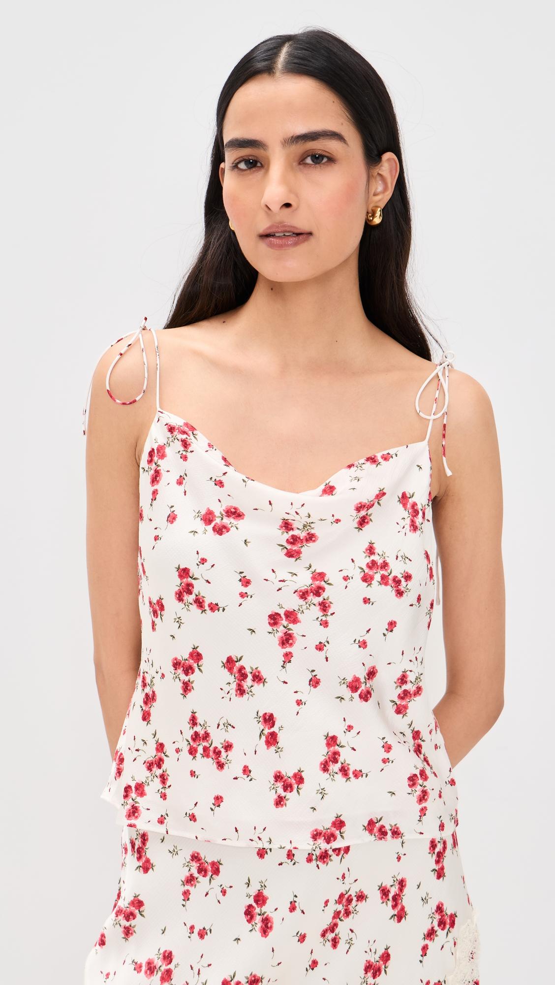 azra hammered satin camisole