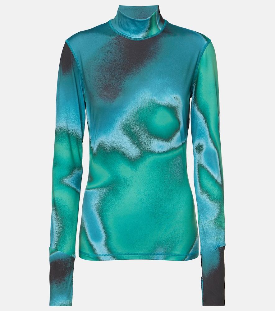 aztech mountain next to skin printed ski top