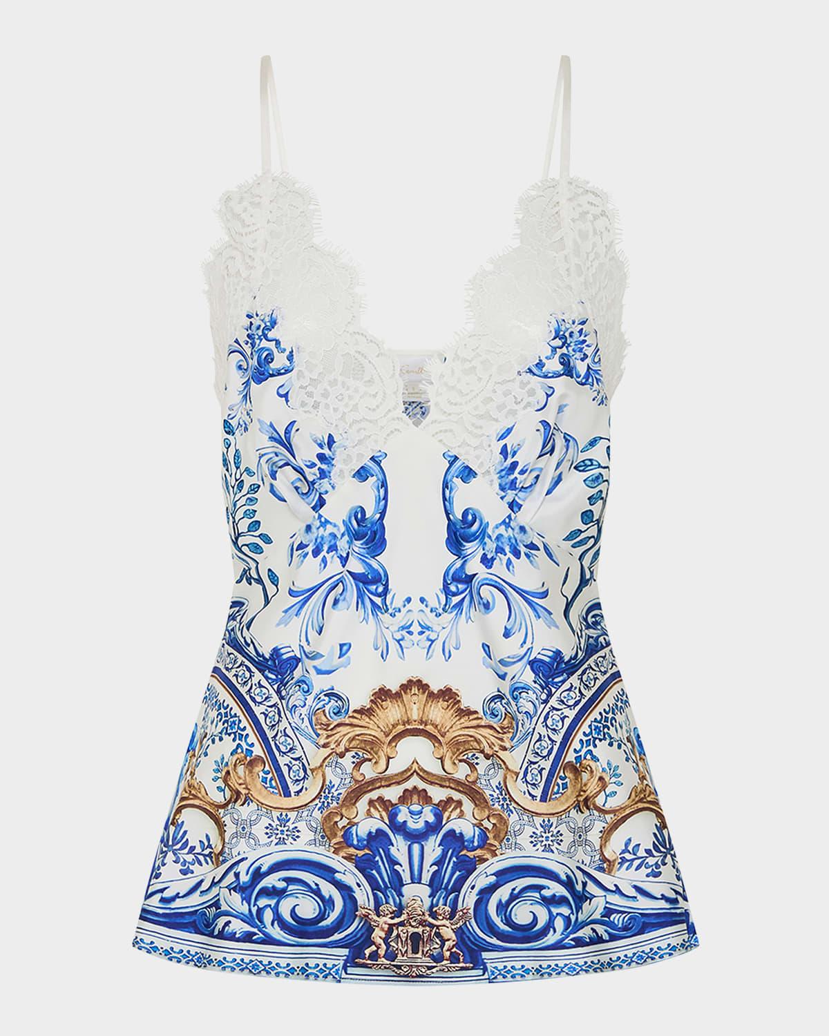 azul adventures lace edge cami