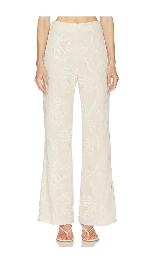 azulu emiko pant in ivory.
