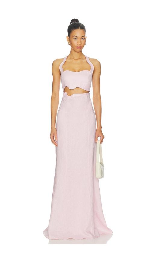 azulu kansas dress in pink.