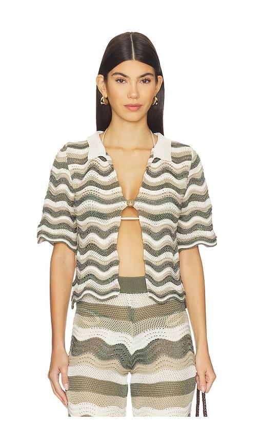 azulu martina top in olive.