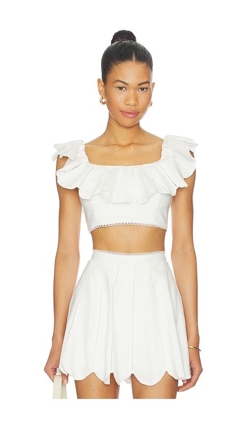 azulu nela top in ivory.