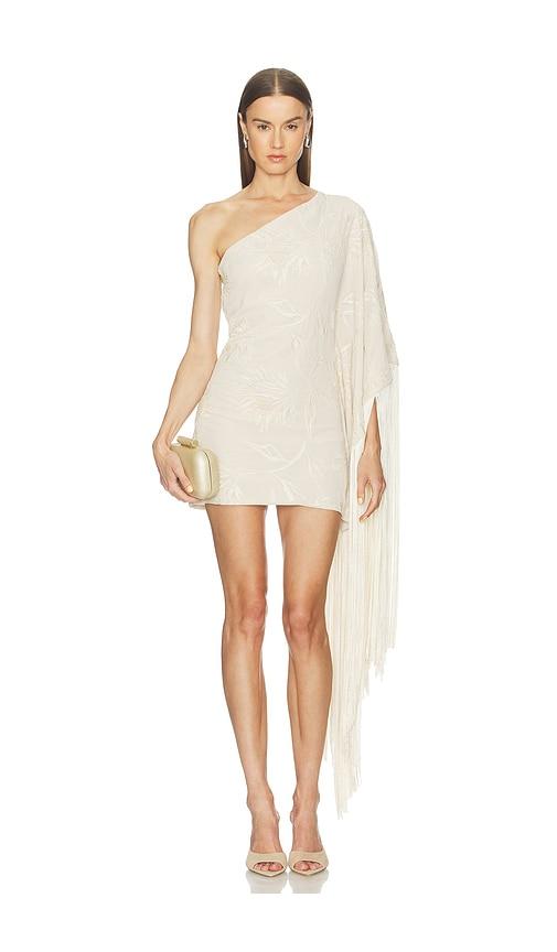 azulu oli dress in ivory.