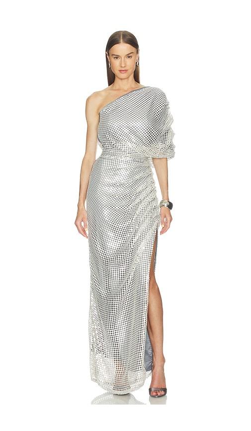 azulu rita dress in grey.