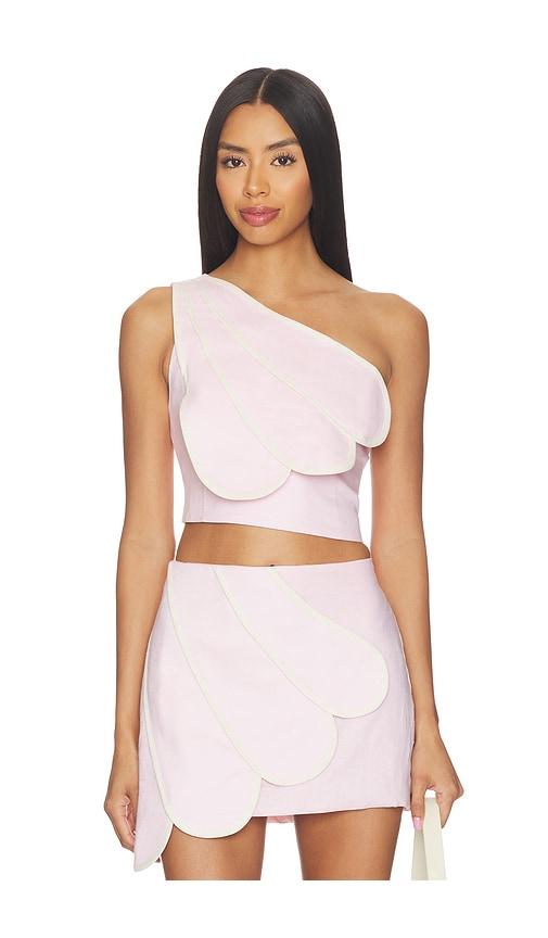 azulu sandy top in pink.