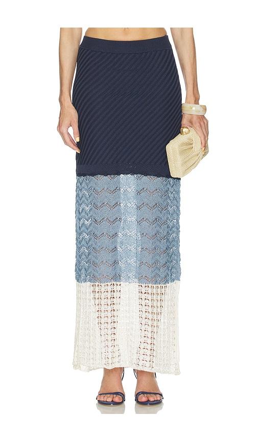 azulu topanga skirt in blue.