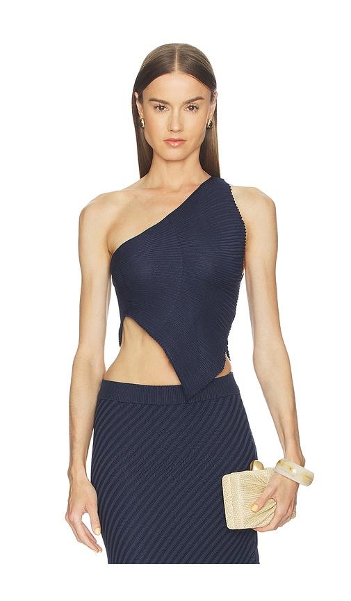 azulu topanga top in navy.