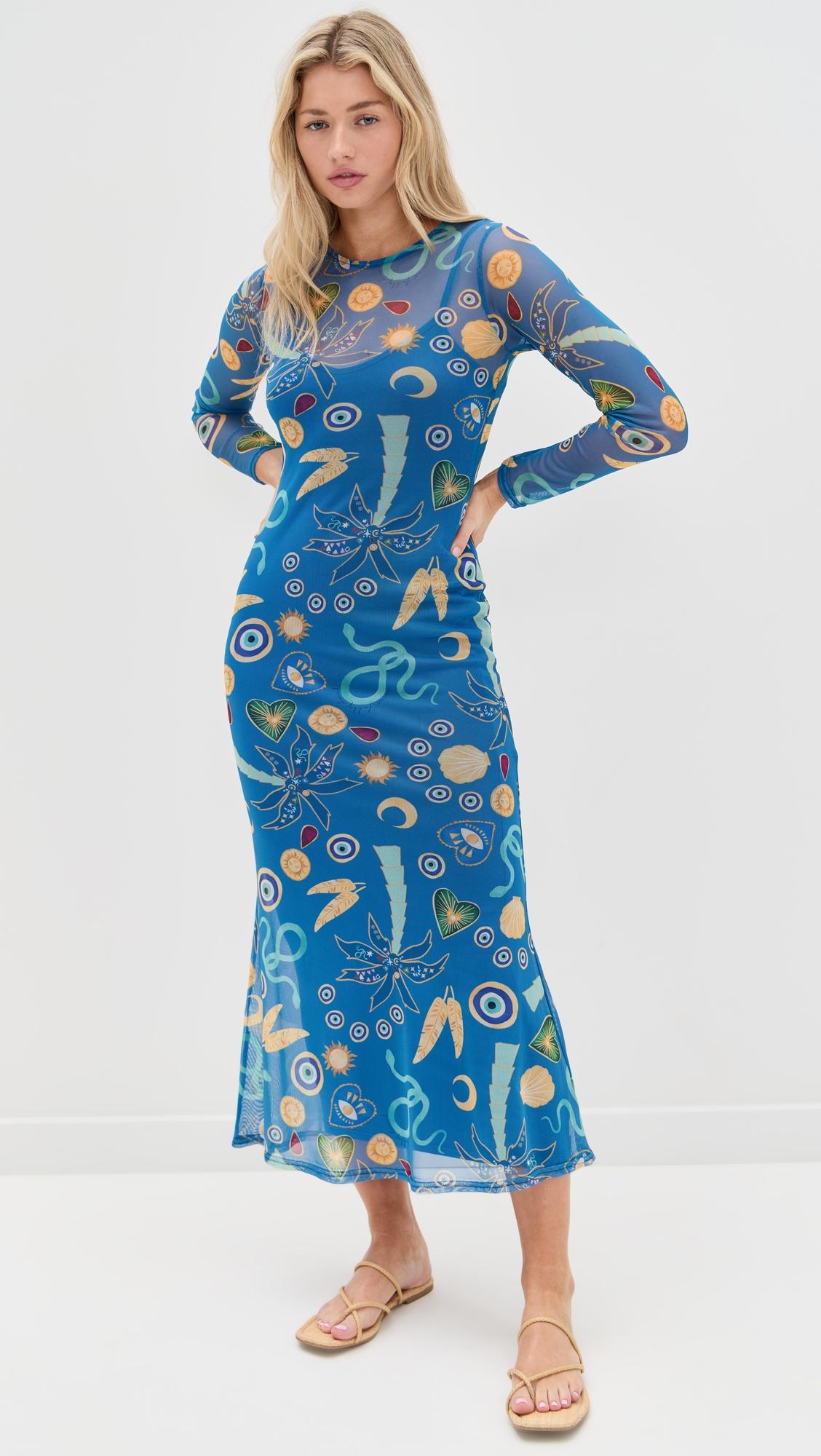 azura charms mesh dress