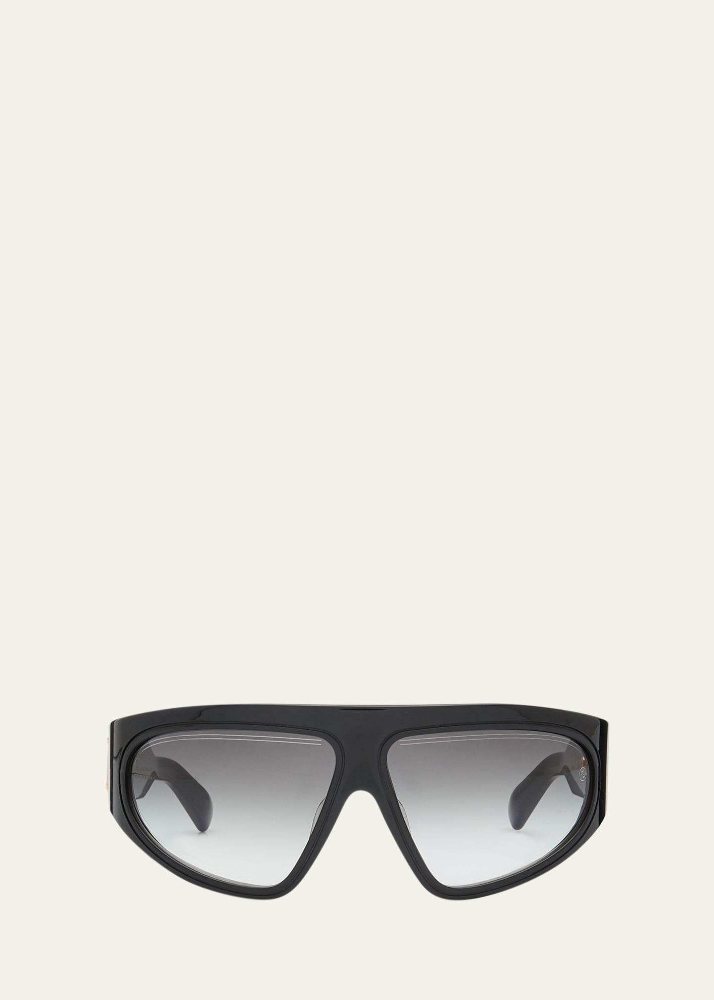 b-escape acetate & titanium wrap sunglasses