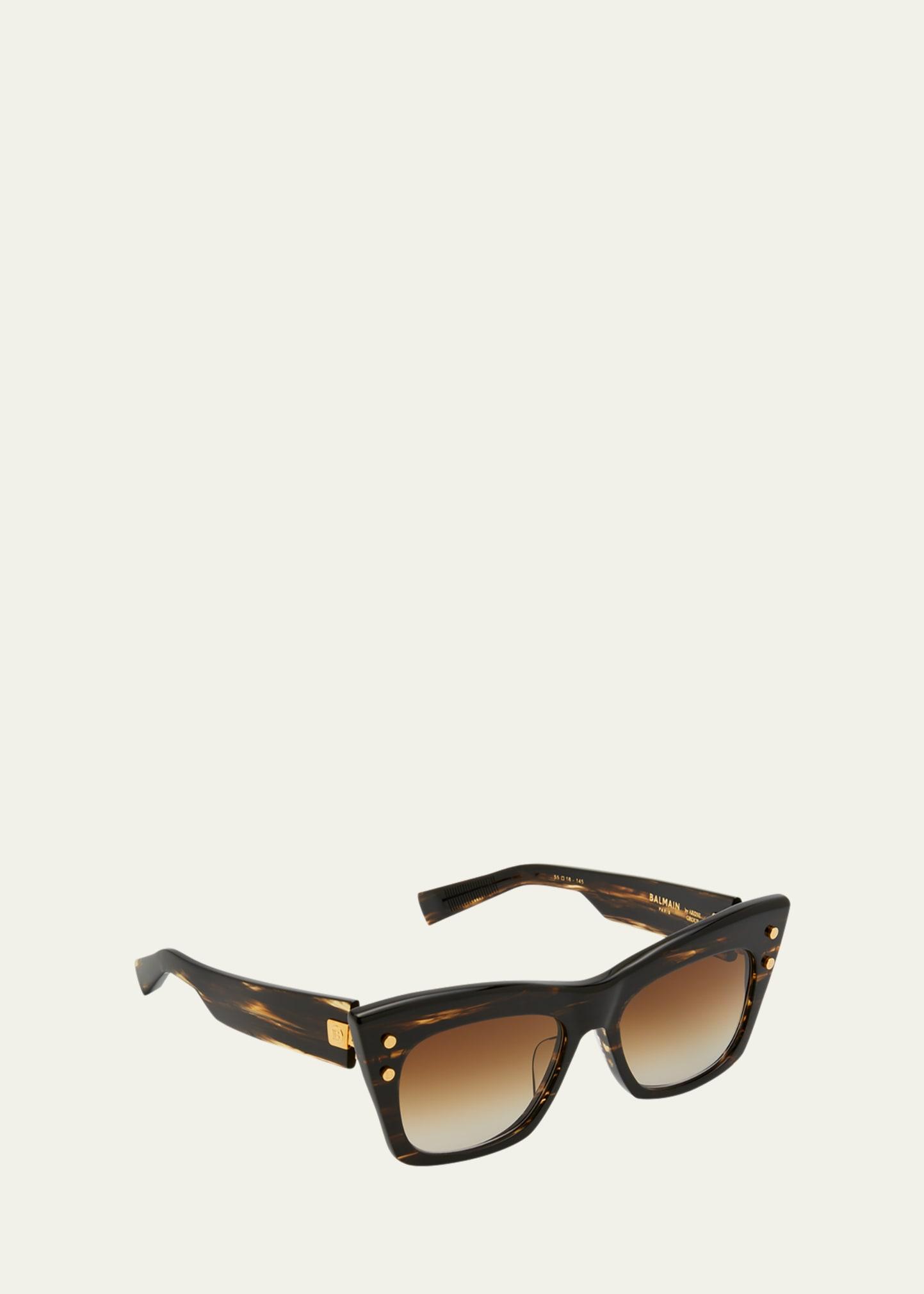 b-ii acetate cat-eye sunglasses
