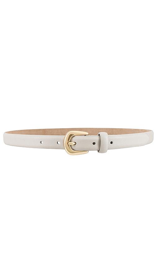 b-low the belt kennedy mini belt in white.