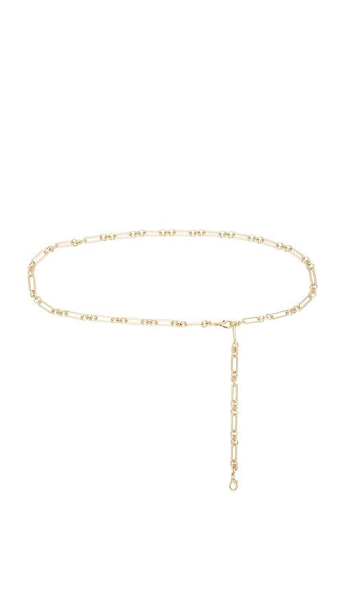 b-low the belt mara chain in metallic gold.