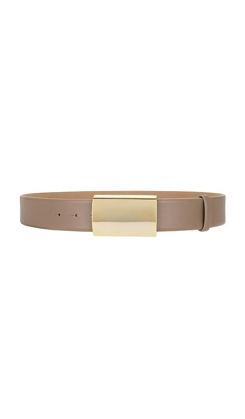 b-low the belt mason belt in taupe.