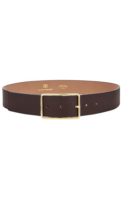 b-low the belt milla belt in chocolate.