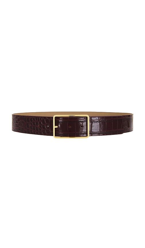 b-low the belt milla croco belt in wine.