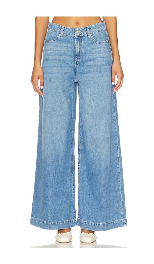 ba&sh musc jeans in blue.