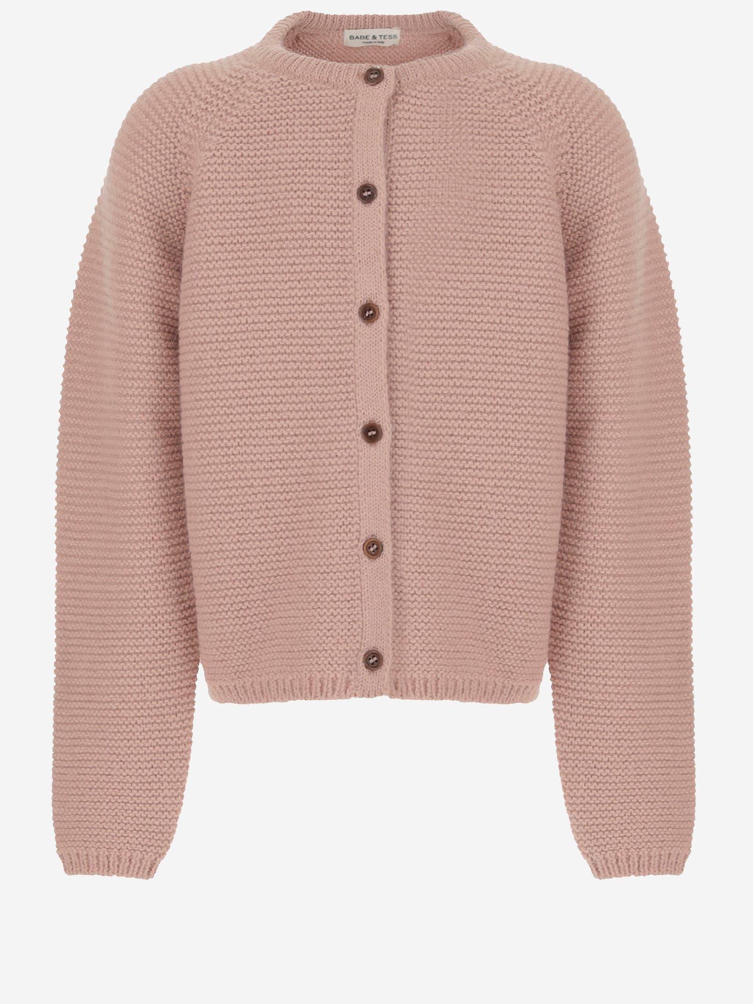 babe & tess alpaca blend cardigan